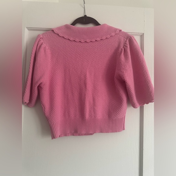 English Factory Scalloped Short Sleeve Sweater - L - Picture 7 of 7